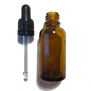30ml Amber Glass Bottle With Tamper Evident Pipette